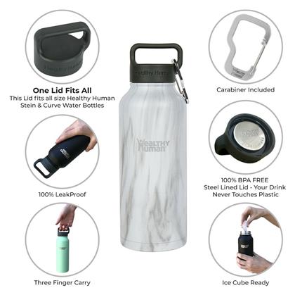 Healthy Human Stein Bottle 940ml Λευκό