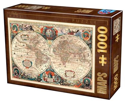 Puzzle Vintage Map 2D 1000 Κομμάτια