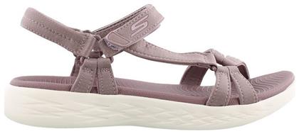 Skechers Heathered River Strap Γυναικεία Σανδάλια Sporty σε Ροζ Χρώμα