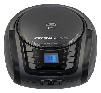 Crystal Audio Φορητό Ηχοσύστημα BMBUB3 με Bluetooth / CD / MP3 / USB / Ραδιόφωνο σε Μαύρο Χρώμα