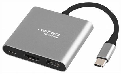 Natec Fowler Mini USB-C Docking Station με HDMI 4K PD