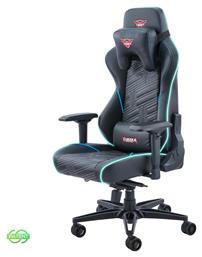 Eureka Ergonomic General Series GC03 E-sport Καρέκλα Gaming Δερματίνης με Ρυθμιζόμενα Μπράτσα και RGB Φωτισμό Μαύρη