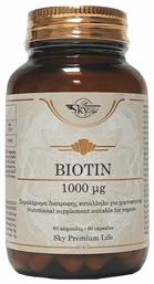 Sky Premium Life Biotin Βιταμίνη 1000mg 1000mcg 60 κάψουλες