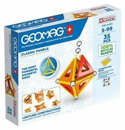 Geomag Μαγνητικό Παιχνίδι Κατασκευών Classic Panels 35pcs για Παιδιά 5+ Ετών