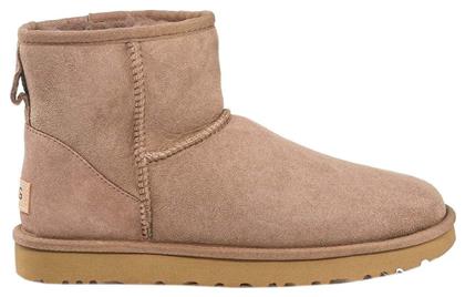 Ugg Australia Classic Mini II Suede Γυναικεία Μποτάκια με Γούνα Caribou