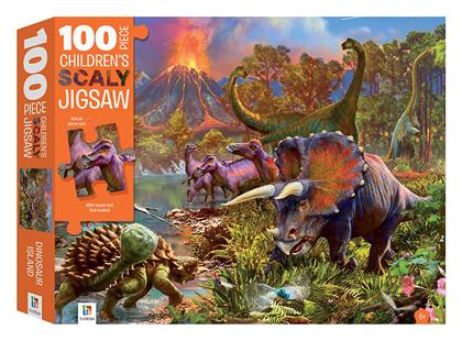 Παιδικό Puzzle Dinosaur Island 100pcs για 6+ Ετών Hinkler