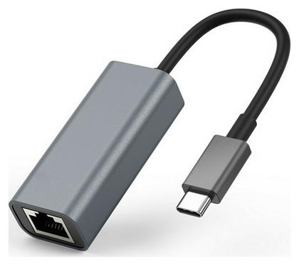 Powertech PTH-044 USB-C Αντάπτορας Δικτύου για Ενσύρματη σύνδεση Ethernet