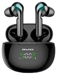 Awei T15P In-ear Bluetooth Handsfree Ακουστικά με Θήκη Φόρτισης Μαύρα