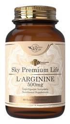 Sky Premium Life L-Arginine 500mg 60 Ταμπλέτες Unflavoured