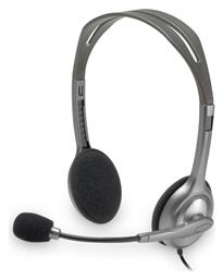 Logitech H110 On Ear Multimedia Ακουστικά με μικροφωνο και σύνδεση 3.5mm Jack σε Γκρι χρώμα