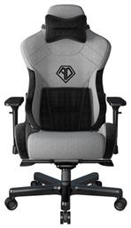 Anda Seat AD12XLLA T-Pro II Υφασμάτινη Καρέκλα Gaming με Ρυθμιζόμενα Μπράτσα Μαύρο/Γκρι