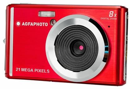 AgfaPhoto DC5200 21MP Οπτικό Ζουμ 8x Κόκκινη