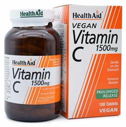Health Aid Vitamin C Βιταμίνη 1500mg 100 x 1 ταμπλέτες