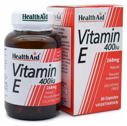 Health Aid Vitamin E Βιταμίνη 400iu 268mg 60 φυτικές κάψουλες 1τμχ 1τμχ