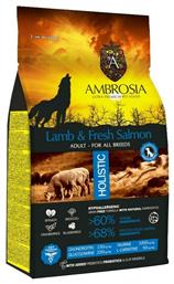 Ambrosia Lamb & Fresh Salmon Adult All Breeds 12kg