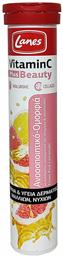 Lanes Vitamin C Plus Beauty Βιταμίνη 500mg Pink Lemonade 20 x 1 αναβράζοντα δισκία