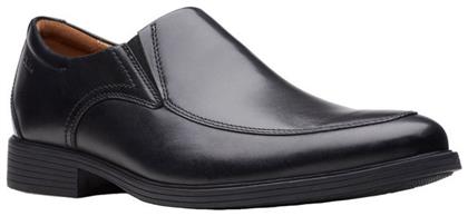 Clarks Whiddon Step Δερμάτινα Ανδρικά Casual Παπούτσια Μαύρα