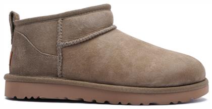 Ugg Australia Classic Ultra Mini Suede Γυναικεία Μποτάκια με Γούνα Antilope