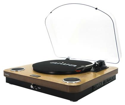 Aiwa GBTUR -120 Πικάπ με Ενσωματωμένα Ηχεία Μπεζ