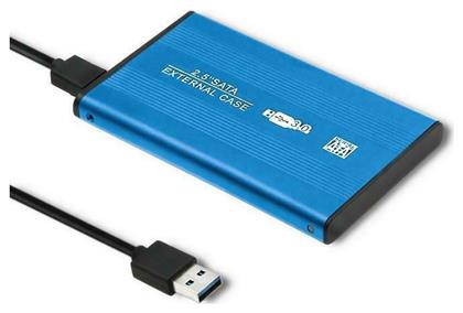 Qoltec Θήκη για Σκληρό Δίσκο 2.5'' SATA III με σύνδεση USB 3.0 σε Μπλε χρώμα