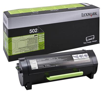 Lexmark 502 Γνήσιο Toner Laser Εκτυπωτή Μαύρο Return Program 1500 Σελίδων (50F2000)