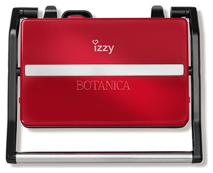 Izzy Panini Botanica IZ-2005 800W για 2 Τοστ Κόκκινη