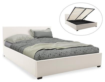 Norse Κρεβάτι Υπέρδιπλο με Αποθηκευτικό Χώρο για Στρώμα 160x200cm Λευκό