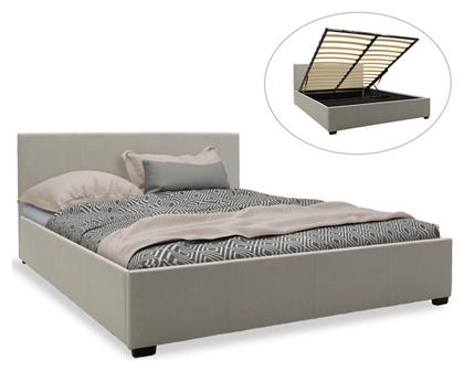 Norse Κρεβάτι Υπέρδιπλο με Αποθηκευτικό Χώρο για Στρώμα 160x200cm Γκρι