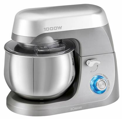 Bomann KM 6009 CB Κουζινομηχανή 1000W με Ανοξείδωτο Κάδο 5lt