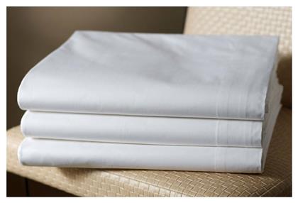 Sunshine Percale Σεντόνι Ξενοδοχείου Λευκό King Size 280x300 Βαμβακερό