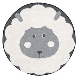 Royal Carpet Richie 15545 969 Παιδικό Χαλί Εκρού Στρογγυλό με Διάμετρο 120cm Πάχους 22mm