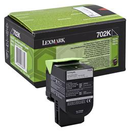 Lexmark 702K Γνήσιο Toner Laser Εκτυπωτή Μαύρο Return Program 1000 Σελίδων (70C20K0)