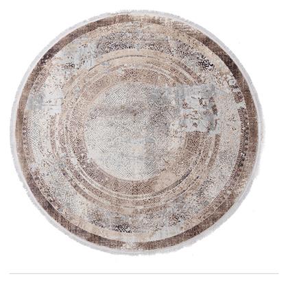Royal Carpet Allure 17496 με Κρόσια Φ160cm Grey