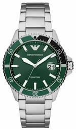 Emporio Armani Aviator Ρολόι Μπαταρίας με Μεταλλικό Μπρασελέ