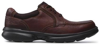 Clarks Bradley Δερμάτινα Ανδρικά Casual Παπούτσια Ταμπά