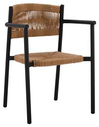 Καρέκλα Ανθρακί / Μπεζ 55.5x50x77.5εκ.