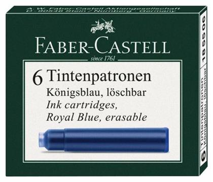Faber-Castell Ανταλλακτικό Μελάνι για Πένα σε Μπλε χρώμα 6τμχ 6τμχ