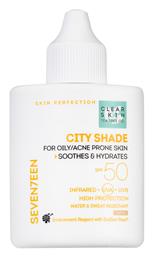 Seventeen City Shade Tinted Αντηλιακή Κρέμα Προσώπου SPF50 με Χρώμα 35ml