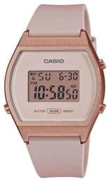 Casio Ψηφιακό Ρολόι με Ροζ Καουτσούκ Λουράκι