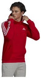 Adidas Essentials Φούτερ Κόκκινο με Κουκούλα