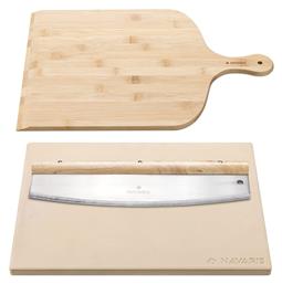 Navaris Πλάκα Ψησίματος Πίτσας με Πέτρινη Λεία Επιφάνεια 38x30x1.5εκ.