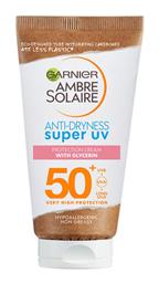 Garnier Ambre Solaire Anti-Dryness Super UV SPF50 Αντηλιακή Κρέμα 50ml