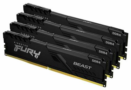 Kingston Fury Beast 128GB DDR4 με 4 Modules (4x32GB)