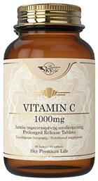 Sky Premium Life Vitamin C Βιταμίνη 1000mg 60 ταμπλέτες