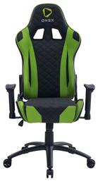 Eureka Ergonomic GX330-G Καρέκλα Gaming Δερματίνης Μαύρο/Πράσινο