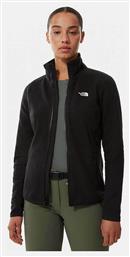 The North Face Glacier Fleece Γυναικεία Ζακέτα με Φερμουάρ σε Μαύρο Χρώμα