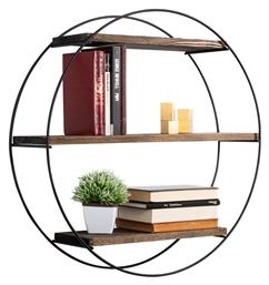 Ράφι Τοίχου Saphire 60x15x60εκ. Μαύρο