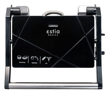 Estia 06-10034 BlackPlus 1000W για 2 Τοστ Μαύρη