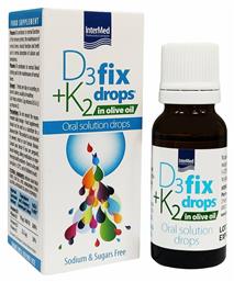 InterMed D3 + K2 Fix Drops In Olive Oil Βιταμίνη 12ml