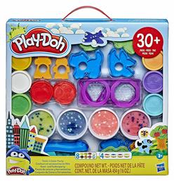 Hasbro Play-Doh Πλαστελίνη - Παιχνίδι Tools N Color Party για 3+ Ετών, 12τμχ